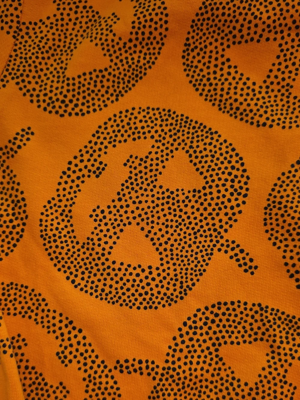 Carter's Orange Sweatshirt with Black Dot Pumpkin Motif